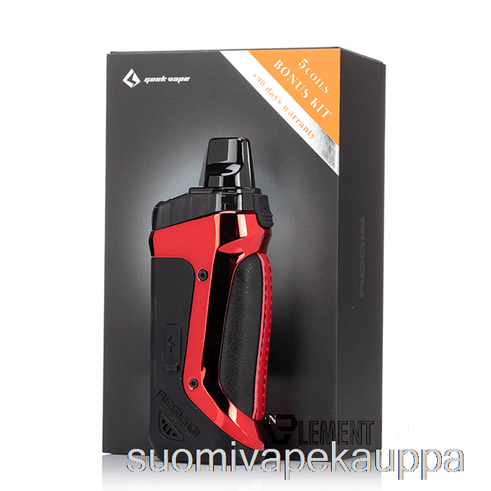 Vape Netistä Geek Vape Aegis Boost 40w Pod Mod Kit Le Bonus Kit - Punainen